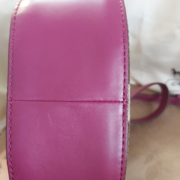 Coach mini top handle crossbody saddle bag - Picture 3 of 4